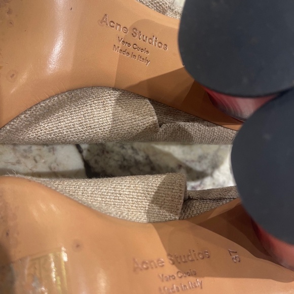 Acne Studios Canvas D'Orsay Pumps, Size 37/US 7 - Picture 11 of 13